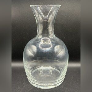 Tiffany & Co. Clear Glass Carafe Vase Decanter Bottle Vessel Pourer Home Decor